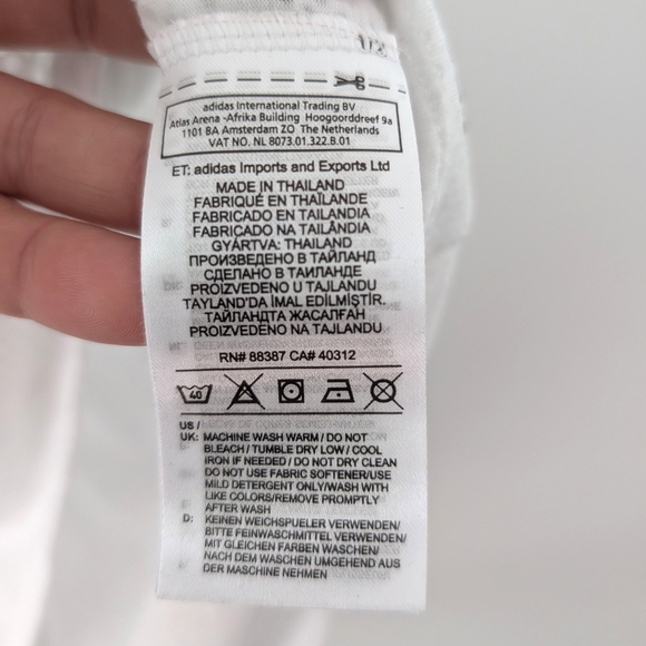 Adidas Women's White Mesh Tank Top In Size M - Picture 7 of 8